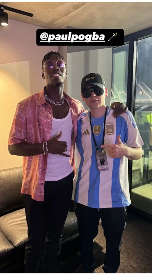 Bizarrap con Paul Pogba en Miami