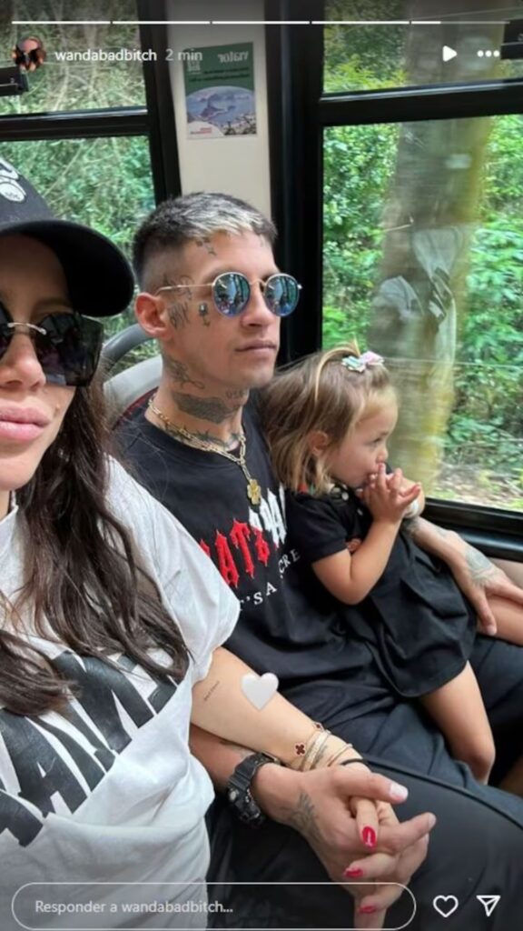 Wanda Nara y L-Gante, vacaciones en Brasil